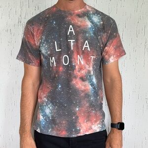 Altamont Men's All-Over Print Nebula Tee Medium